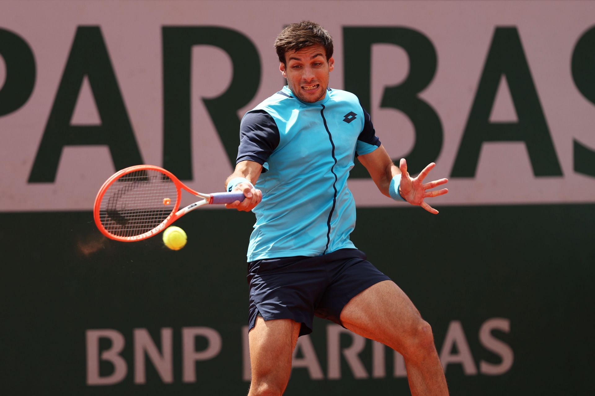 Bernabe Zapata Miralles at the 2022 French Open.