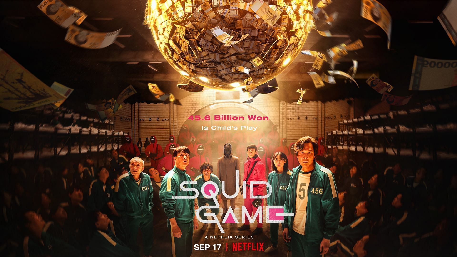 The official poster for Squid Game (Image via Netflix)