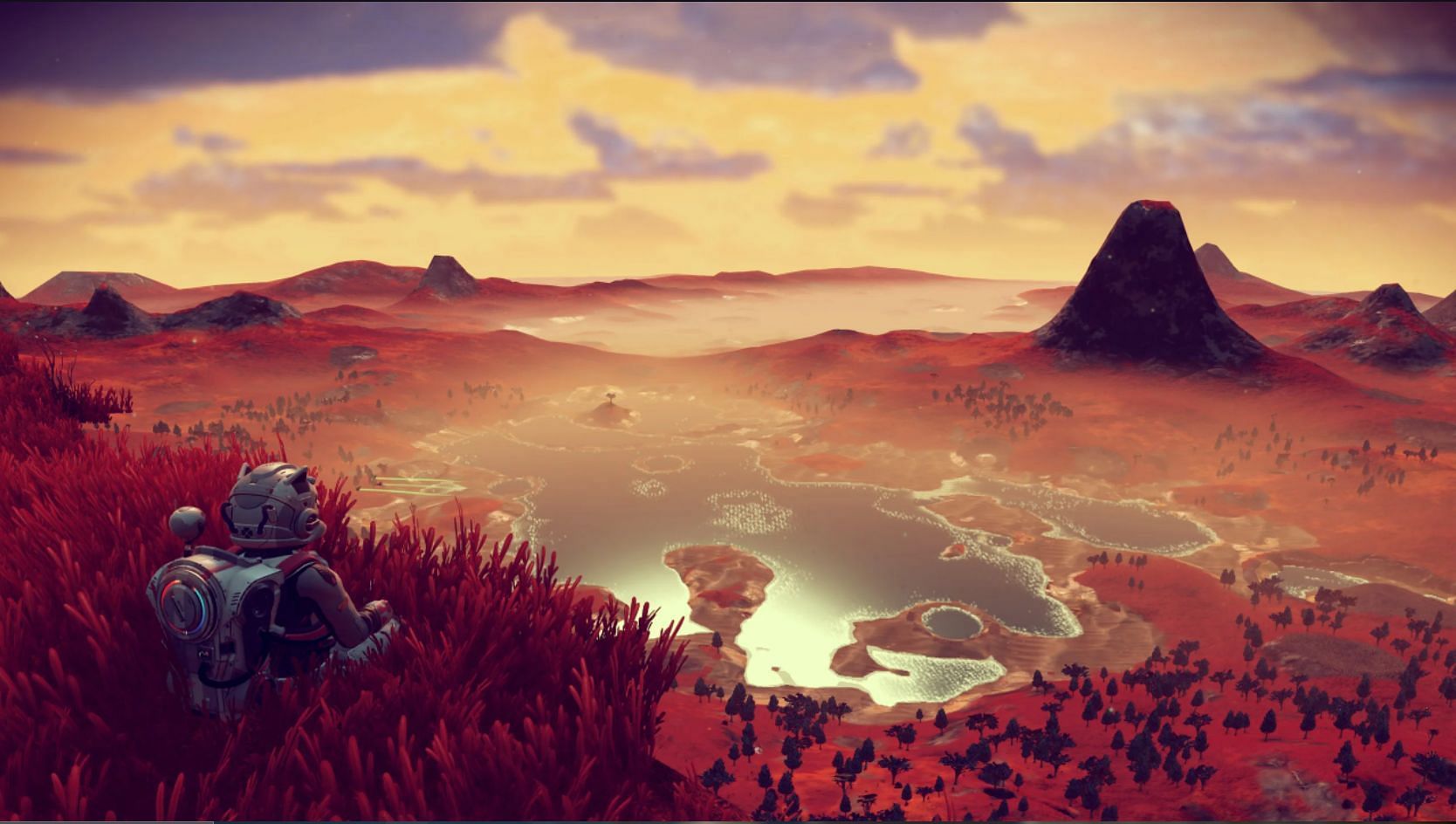 Bountiful planet in No Man&#039;s Sky (Image via Hello Games)