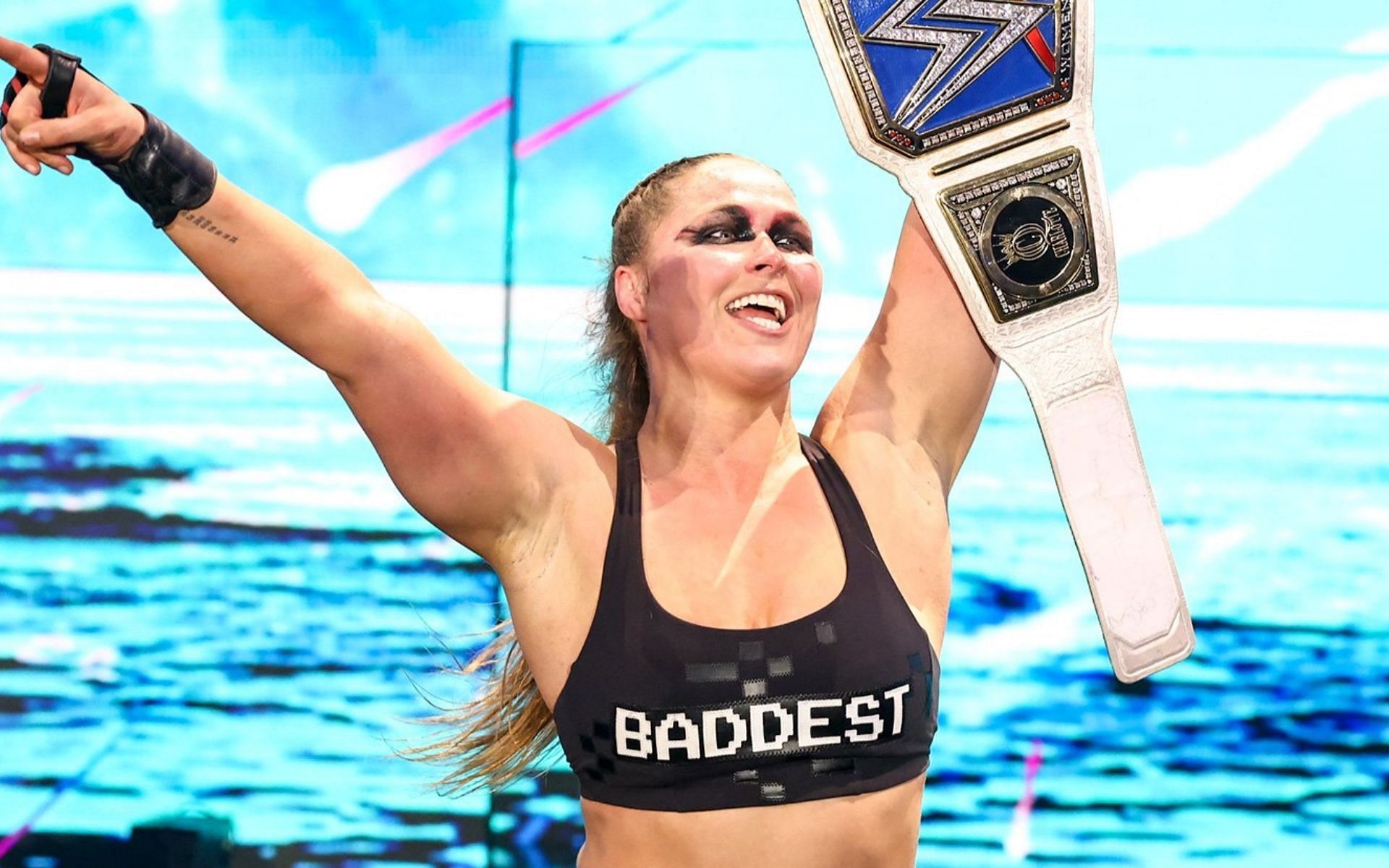 Current WWE SmackDown Women&#039;s Champion Ronda Rousey
