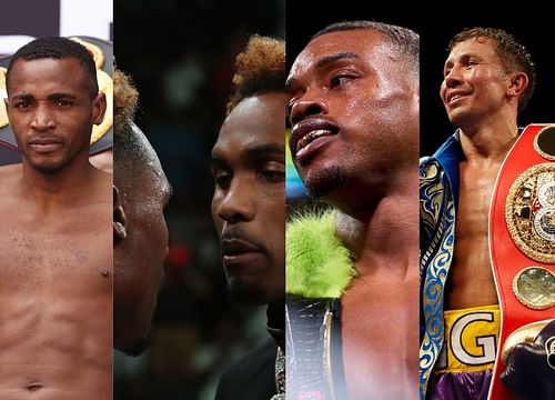 Erislandy Lara (left), Charlo Brothers (left centre) Errol Spence Jr (right centre), Gennady Golovkin (right)