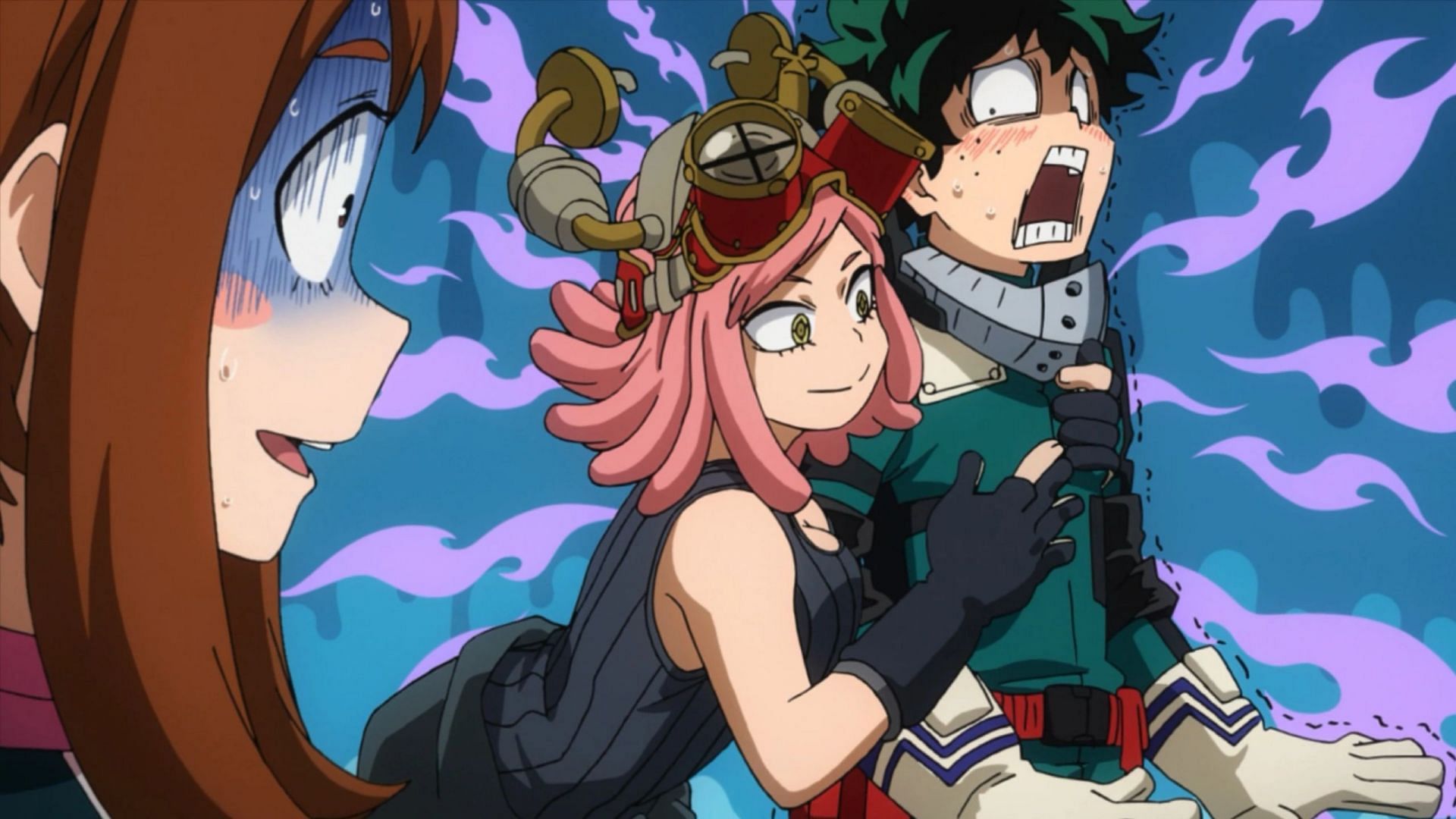 Usually Mei Hatsume is involved in the few fanservicey scenes (Image via Bones)