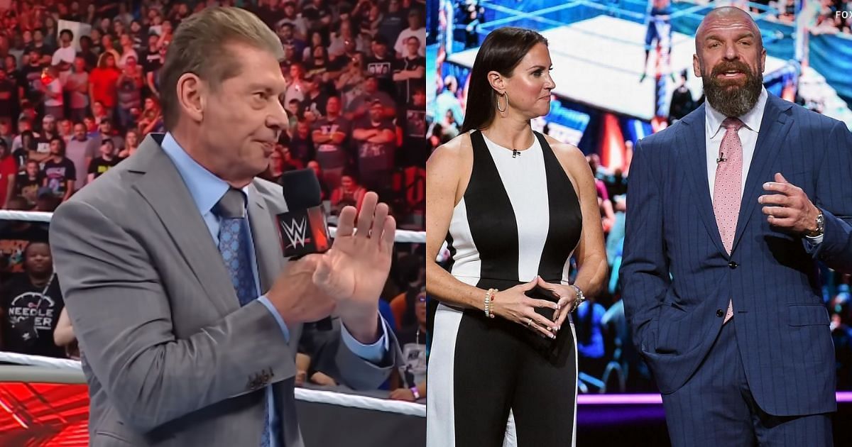 Vince McMahon, Stephanie McMahon, and Triple H.