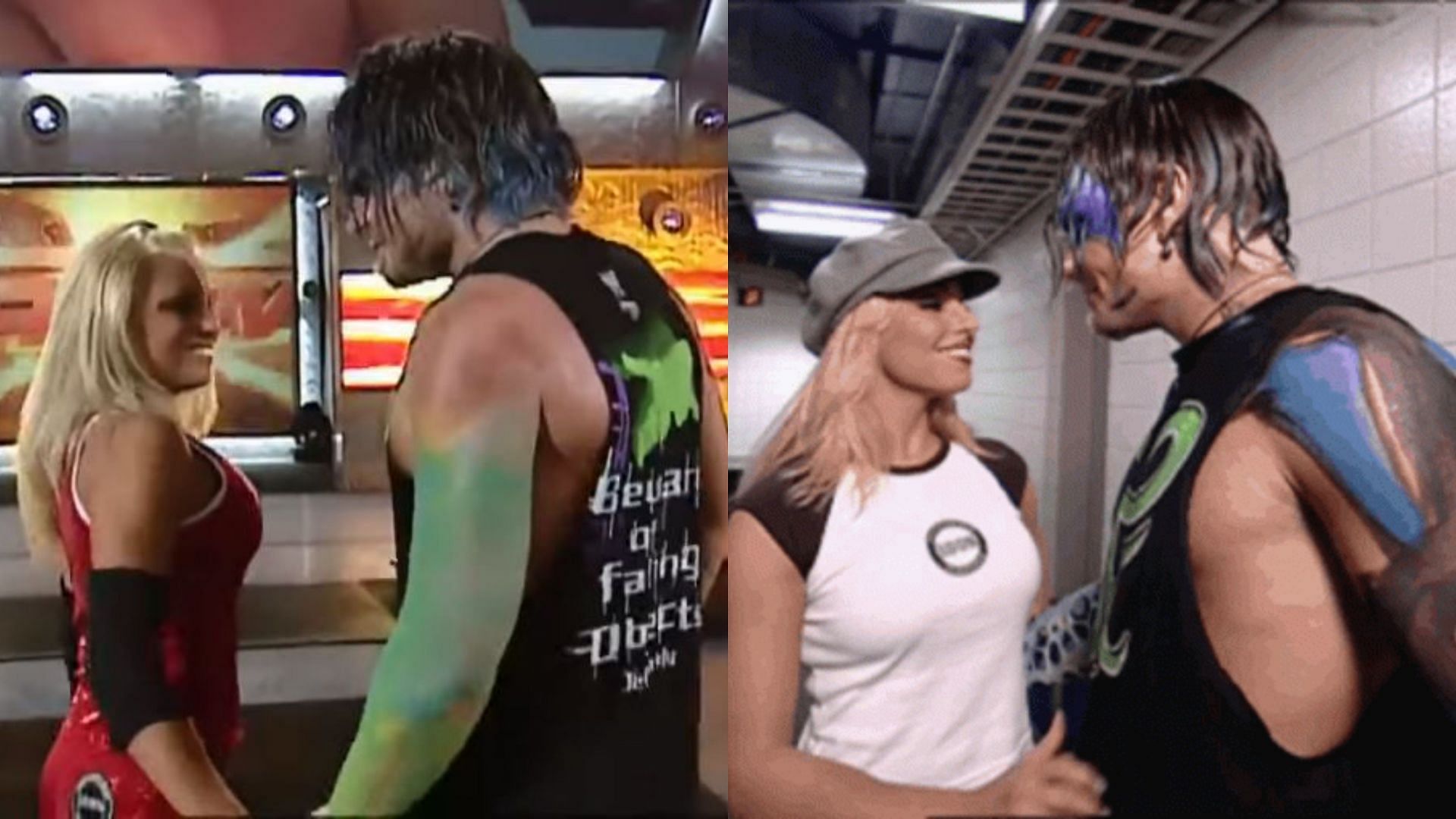 Trish Stratus and Jeff Hardy had a brief on-screen romance in WWE in 2003
