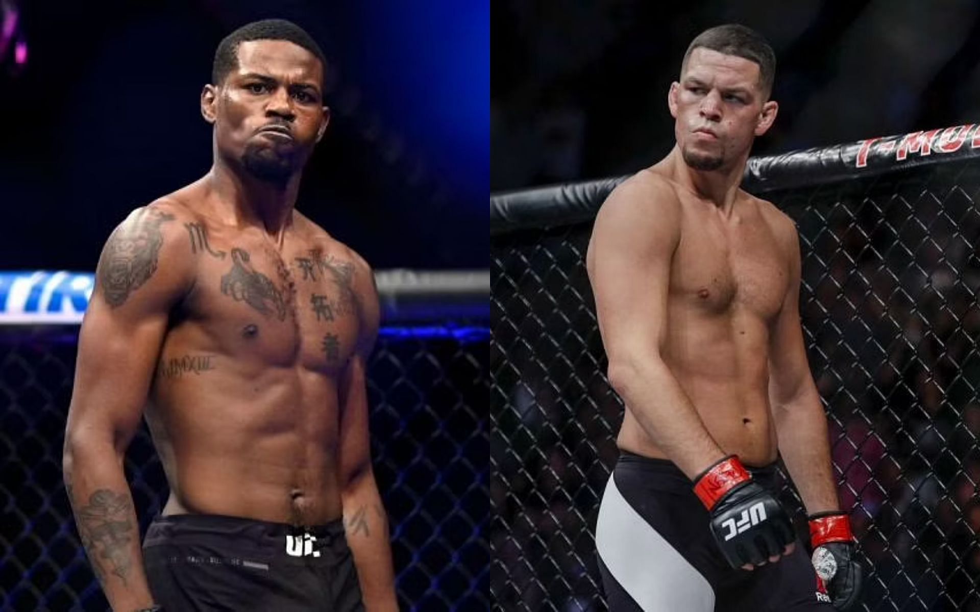 Kevin Holland (left) and Nate Diaz (right) [Images via Getty]