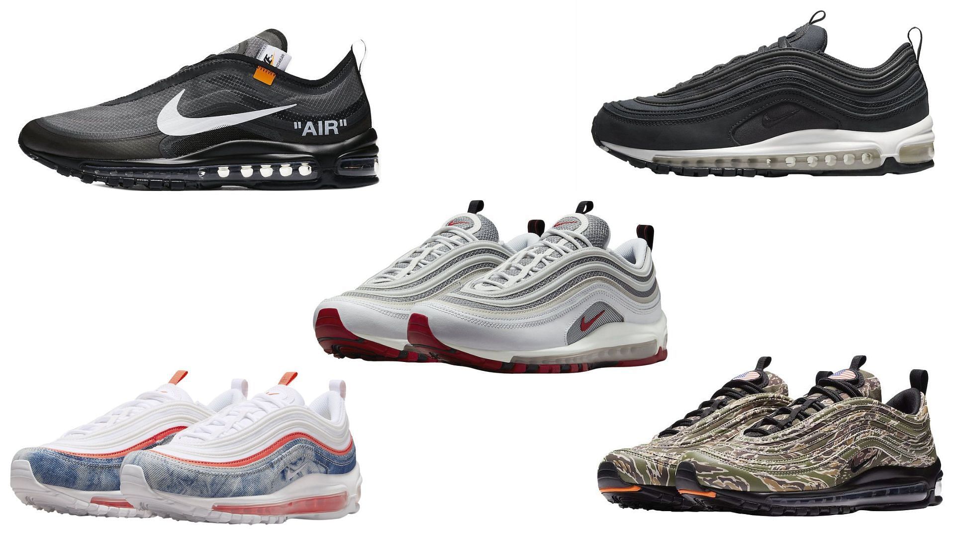 Right Crow Algebraic 5 best Air Max 97 colorways and their prices