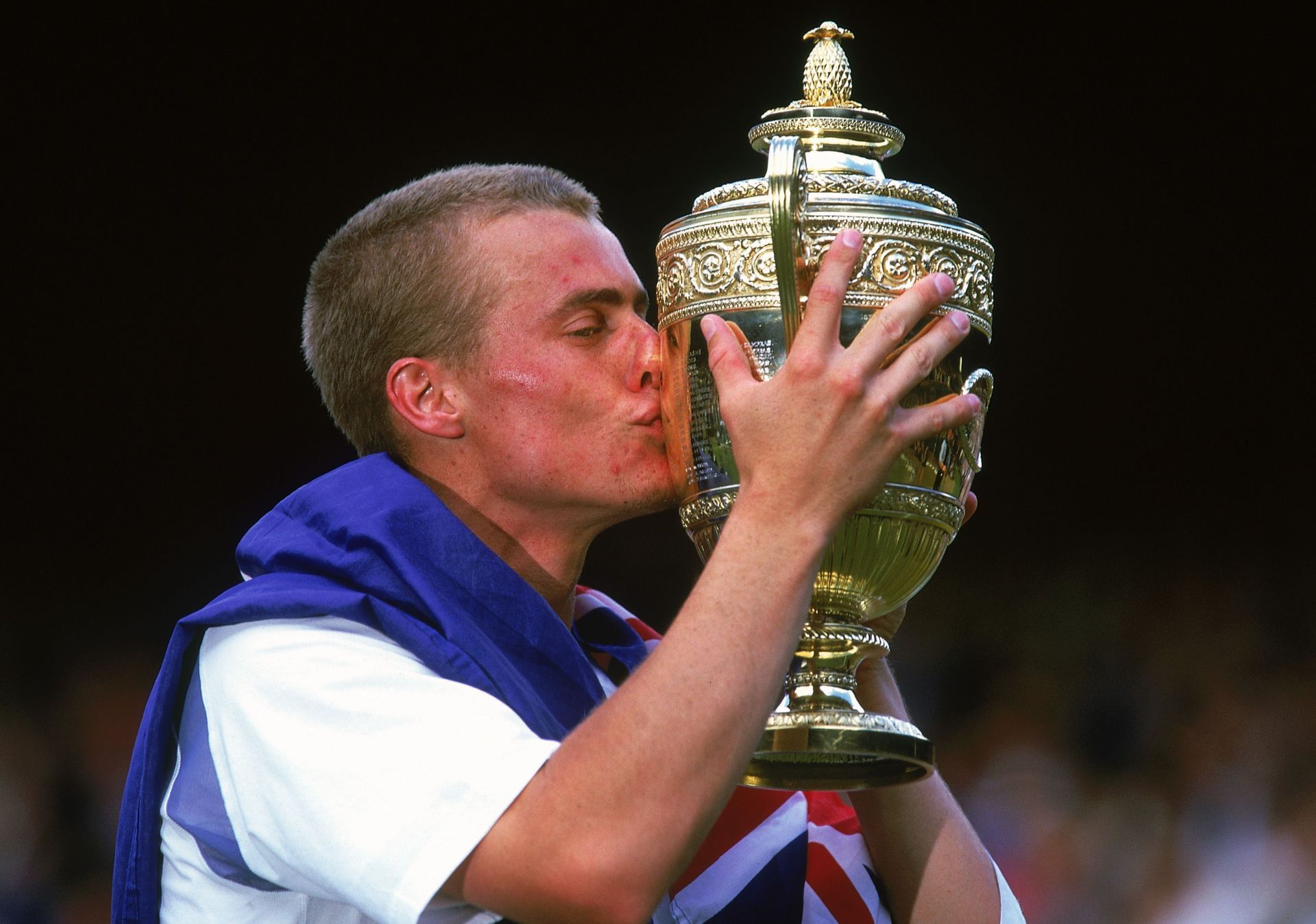 Lleyton Hewitt at the 2002 Wimbledon Championships.