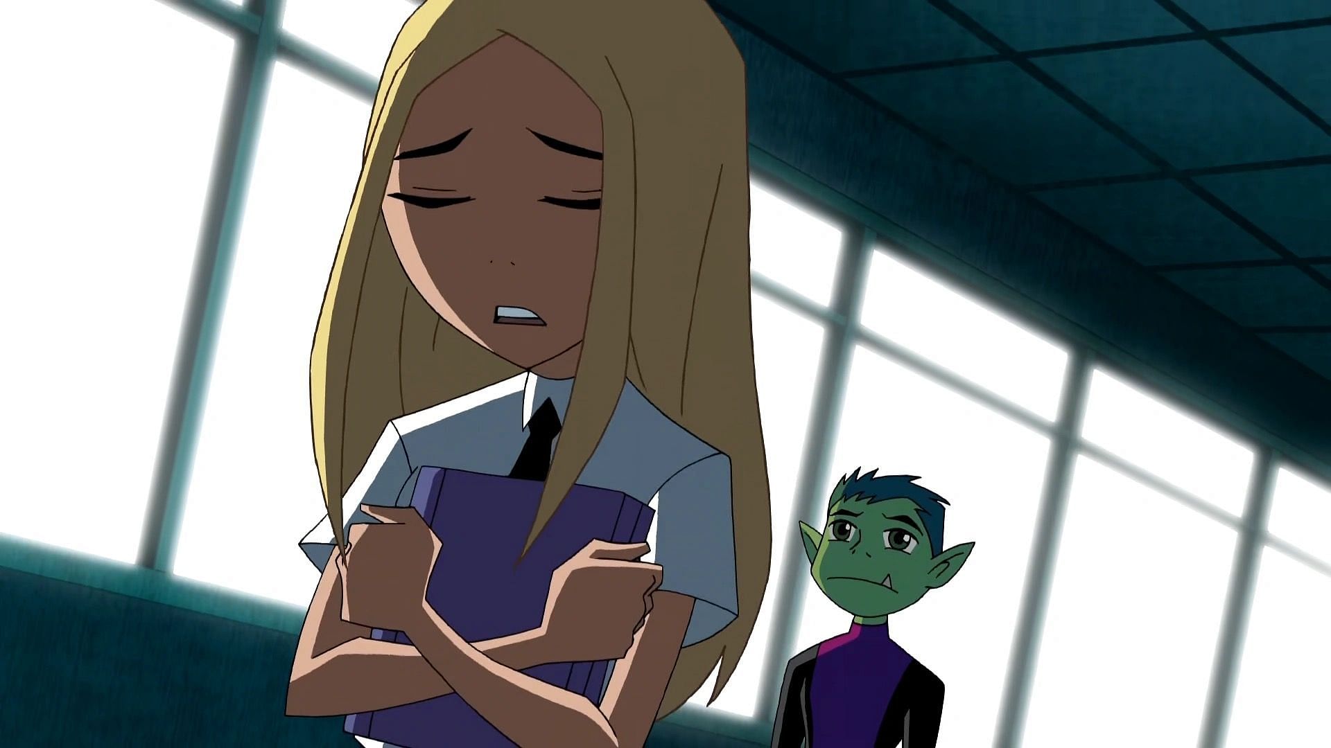 Terra and Beast Boy as they appear in the series (Image via Cartoon Network)