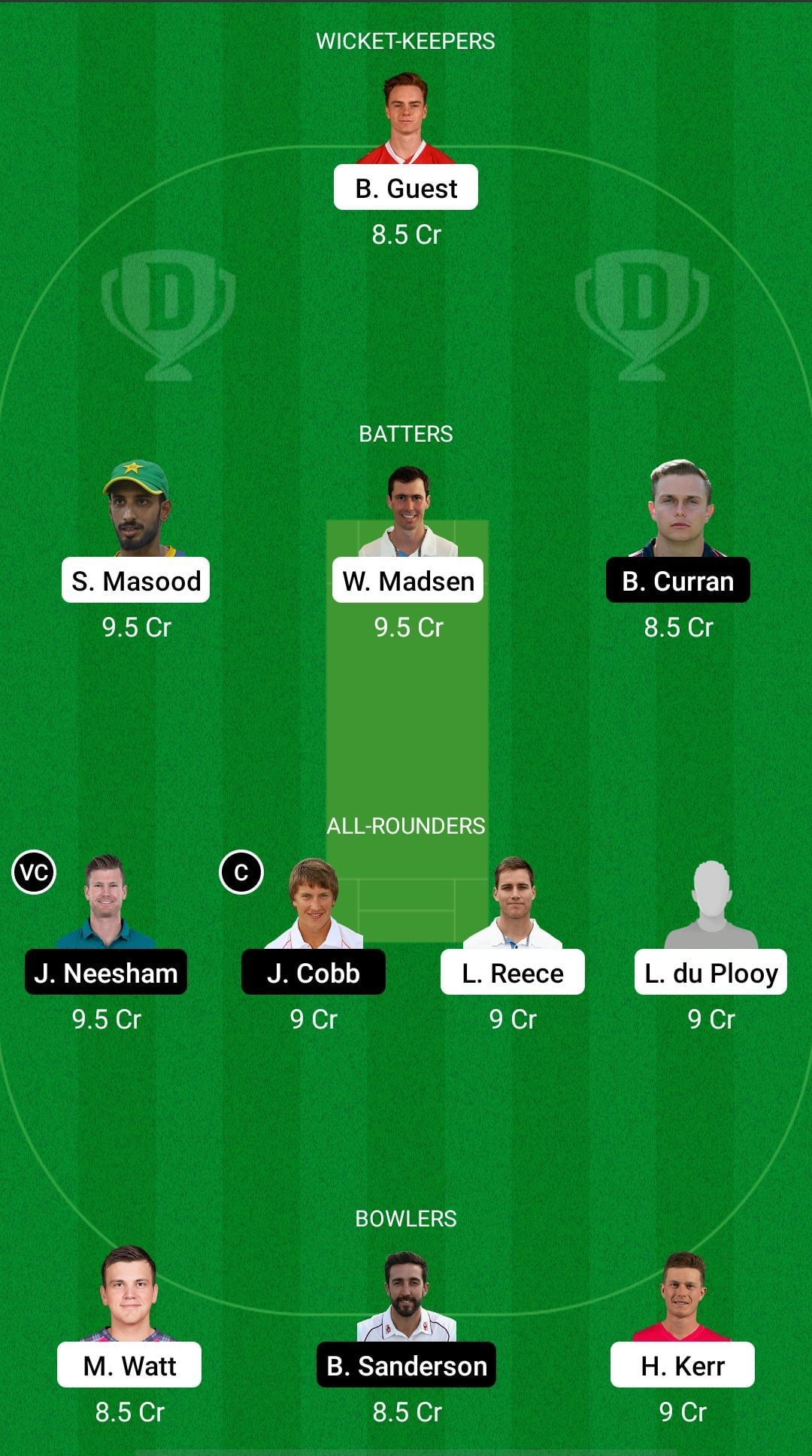 DER vs NOR Dream11 Prediction - T20 Blast