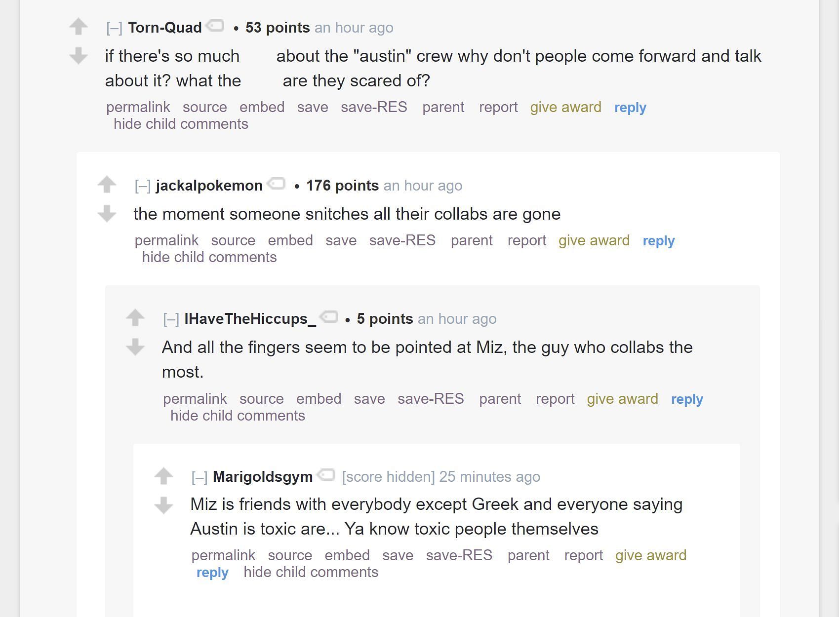 Fans on Reddit discussing the streamer controversy 1/3 (Image via r/LivestreamFail)