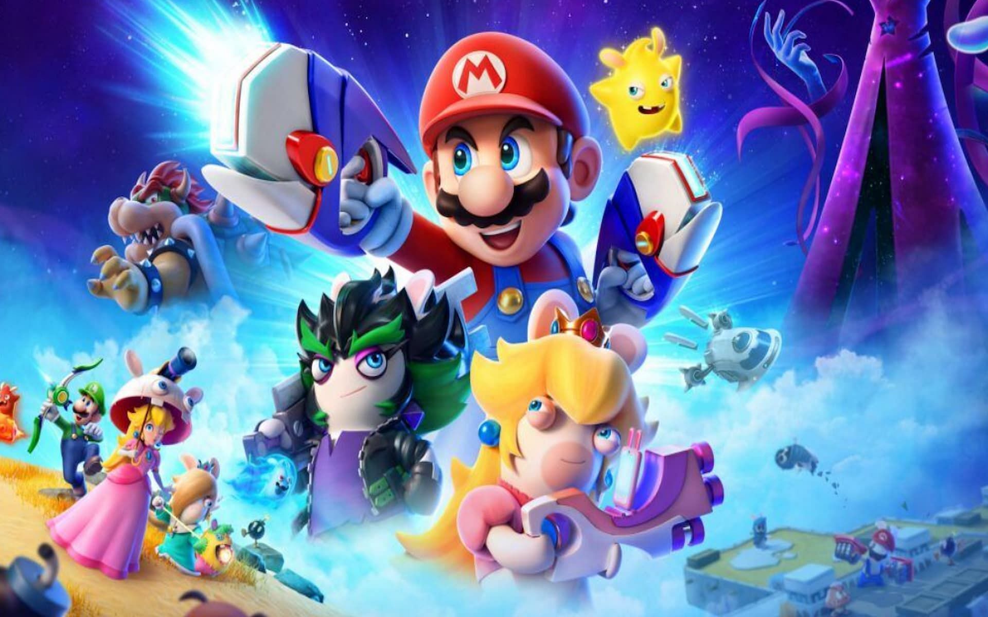 A promotional image for Mario + Rabbids: Sparks of Hope (Image via Nintendo)