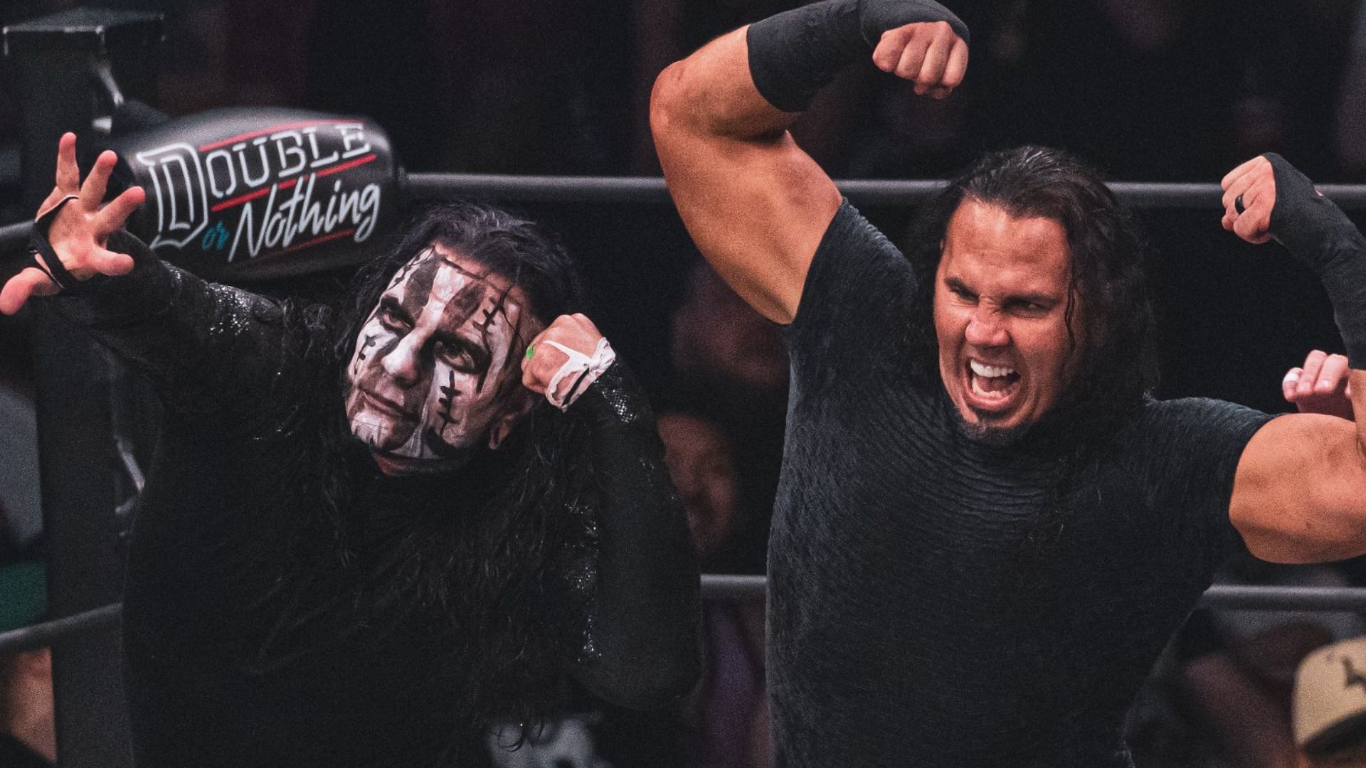 Matt and Jeff Hardy at AEW Double or Nothing 2022 (credit: Jay Lee Photography)
