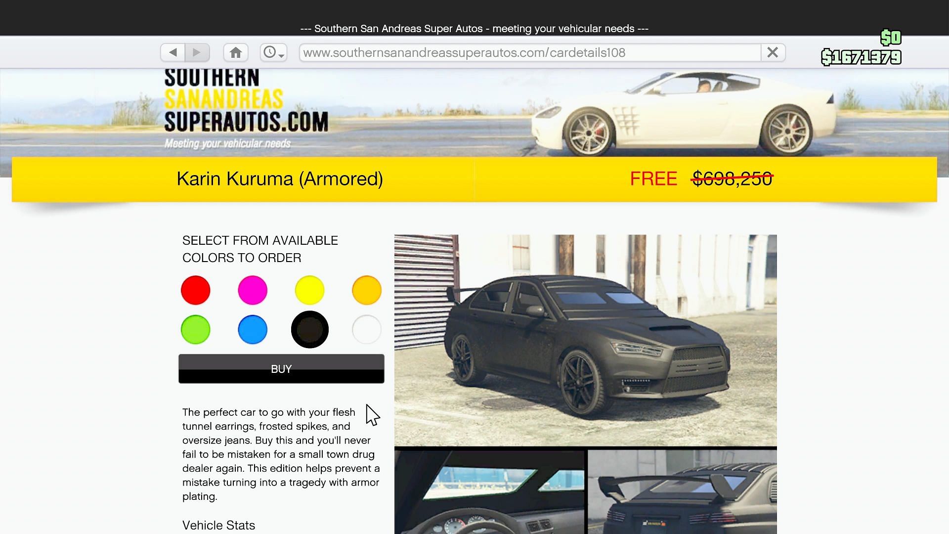 How to get an Armored Kuruma for free in GTA Online