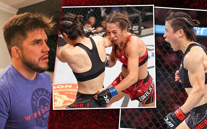 Watch: Stunned Henry Cejudo takes a minute to react to Zhang Weili's vicious KO of Joanna Jedrzejczyk