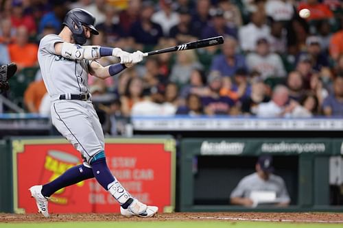 Jesse Winder at bat, Seattle Mariners v Houston Astros