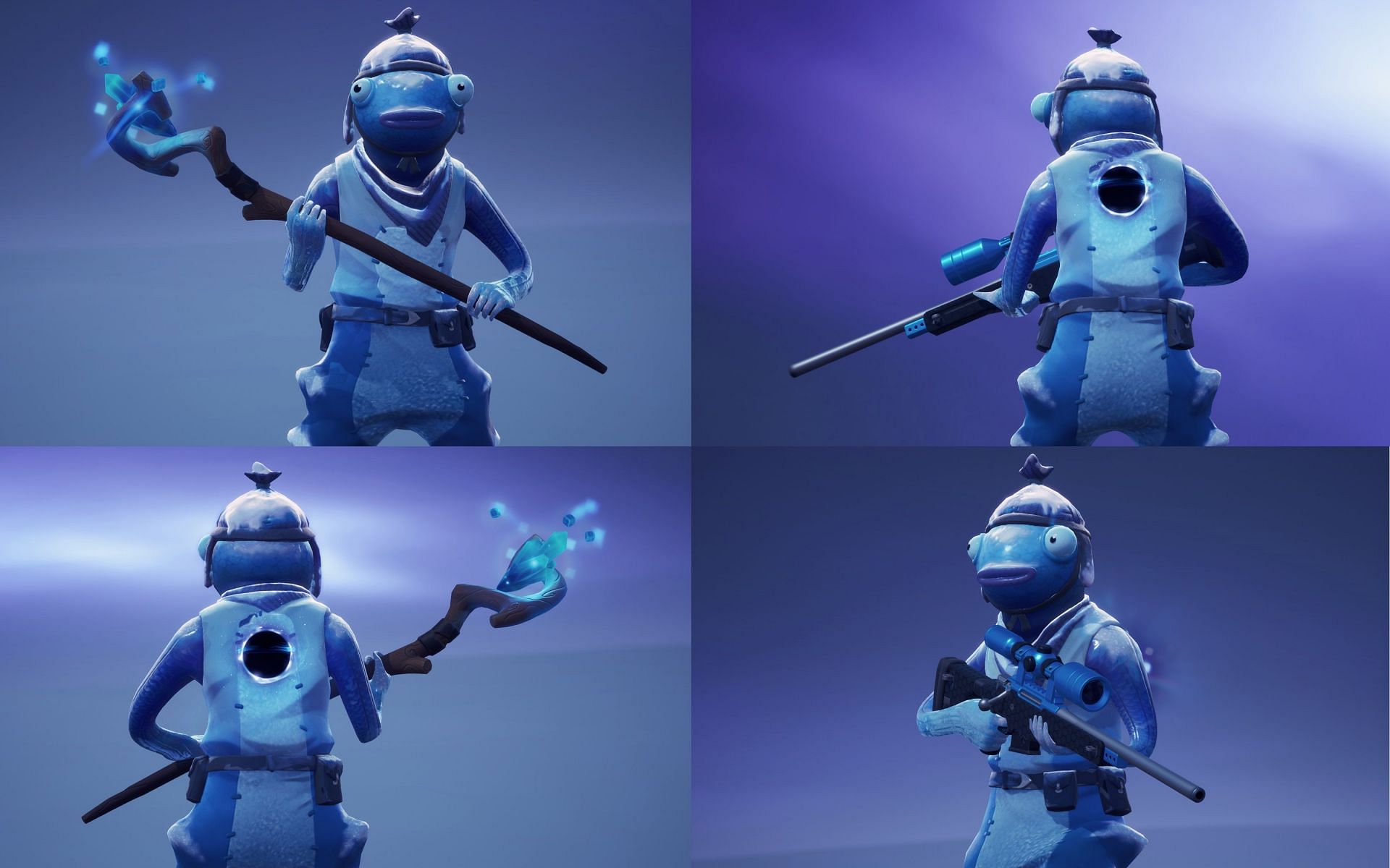 One of Fishstick&#039;s variants is among the best blue skins in Fortnite (Image via Epic Games)