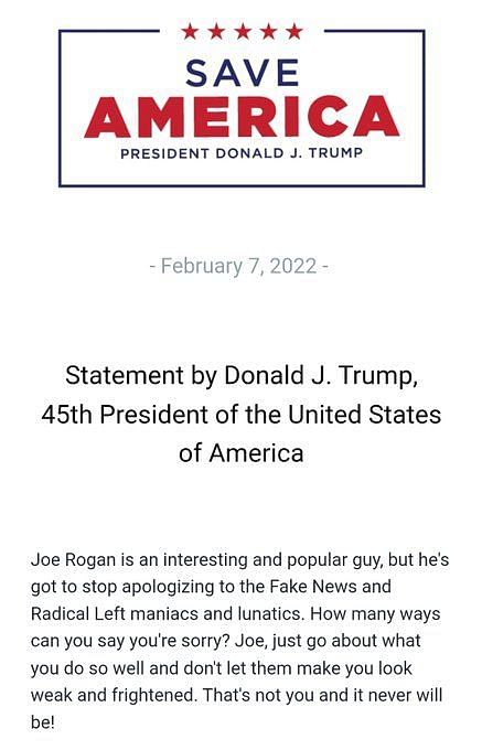 When Donald Trump urged Joe Rogan to stop apologizing to 