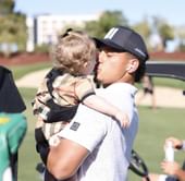 LOOK: Patrick Mahomes embraces his biggest fan during 'The Match'