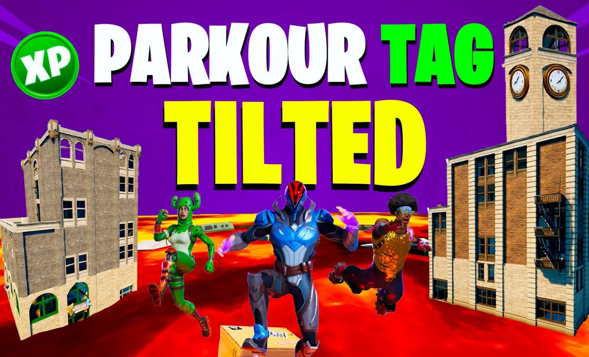 Parkour Tilted Tag (Image via Fortnite Creative HQ)