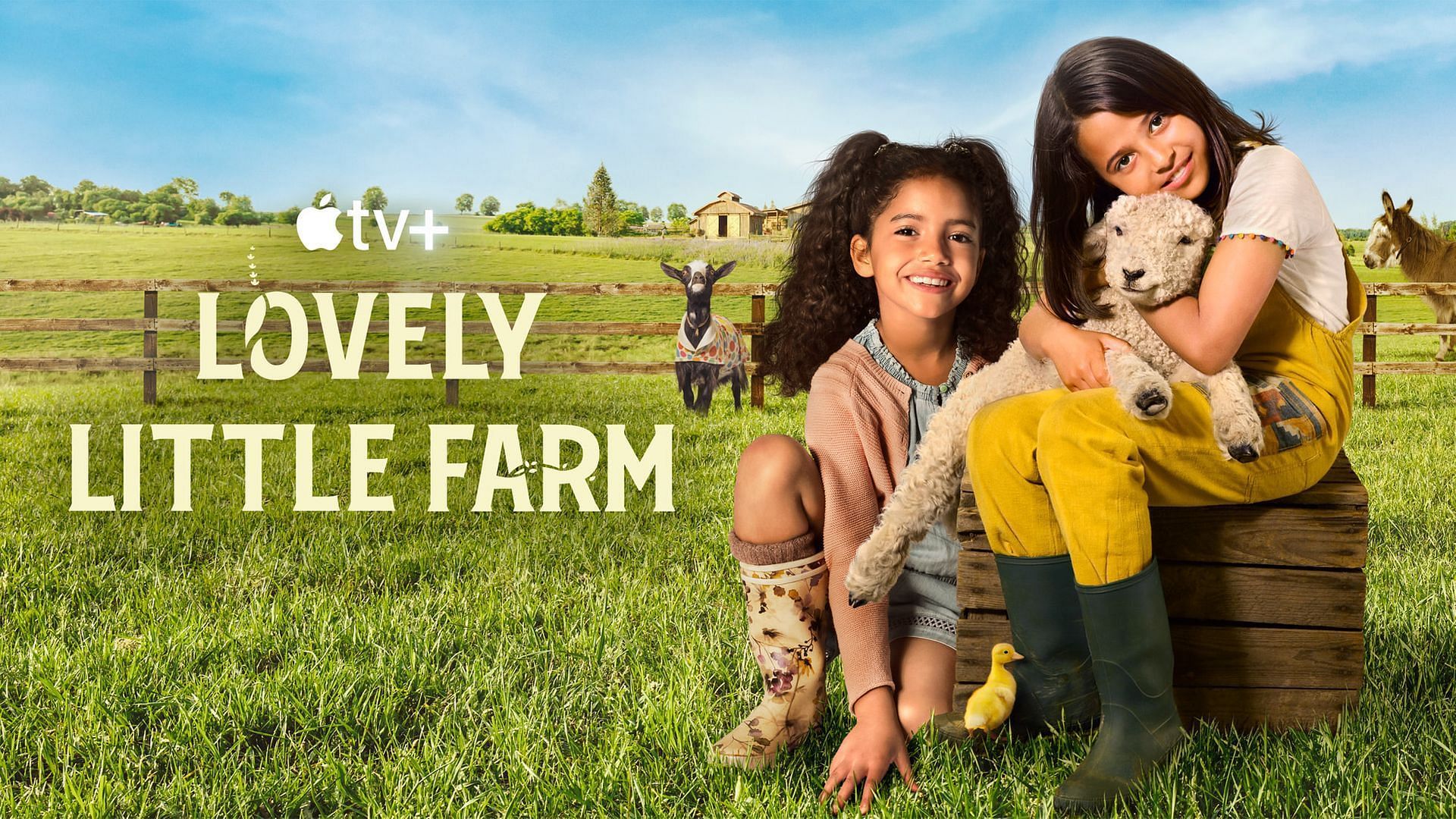 Apple TV+&#039;s official poster for Lovely Little Farm (Image via Apple TV+)