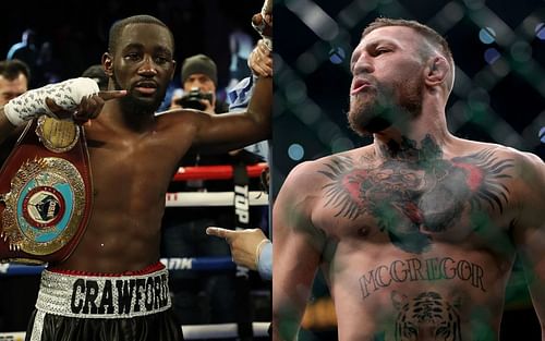 Terence Crawford (left), Conor McGregor (right)