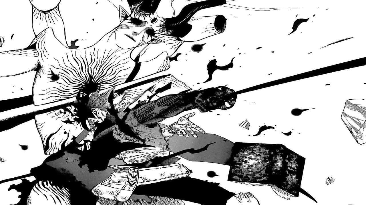 Lucifero is seen fighting Asta in the Black Clover manga (Image Credits: Yuki Tabata/Shueisha, Viz Media)