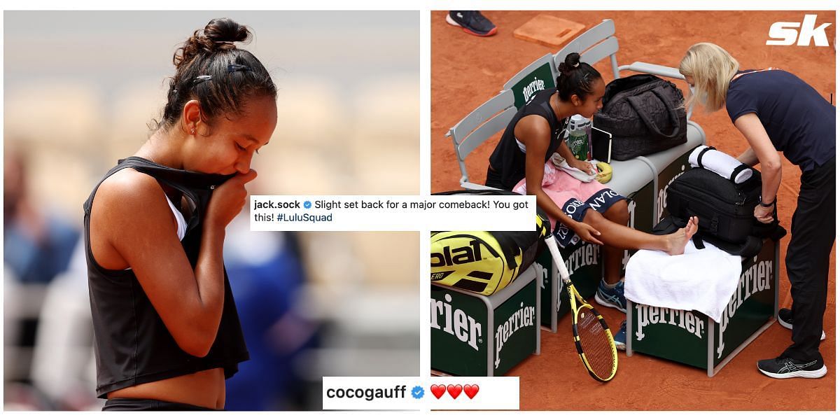 Coco Gauff and Carlos Alcaraz were among the players who sent their good wishes to Leylah Fernandez
