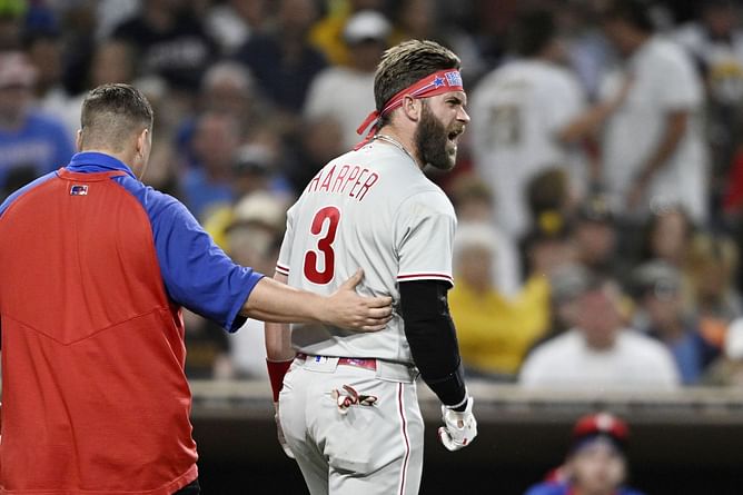 "This reason sucks right now, but at the same time, it is what it is" - Bryce Harper miserable after Blake Snell's pitch fractured his thumb and put Philadelphia Phillies' season in jeopardy