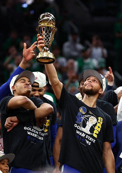 At long last, Warriors guard Steph Curry claims his first NBA Finals MVP  trophy - The Boston Globe