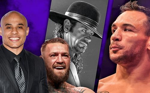 Ali Abdelaziz (far left), Conor McGregor (left), The Undertaker (centre), Michael Chandler (right) [Images courtesy of @undertaker on Instagram]