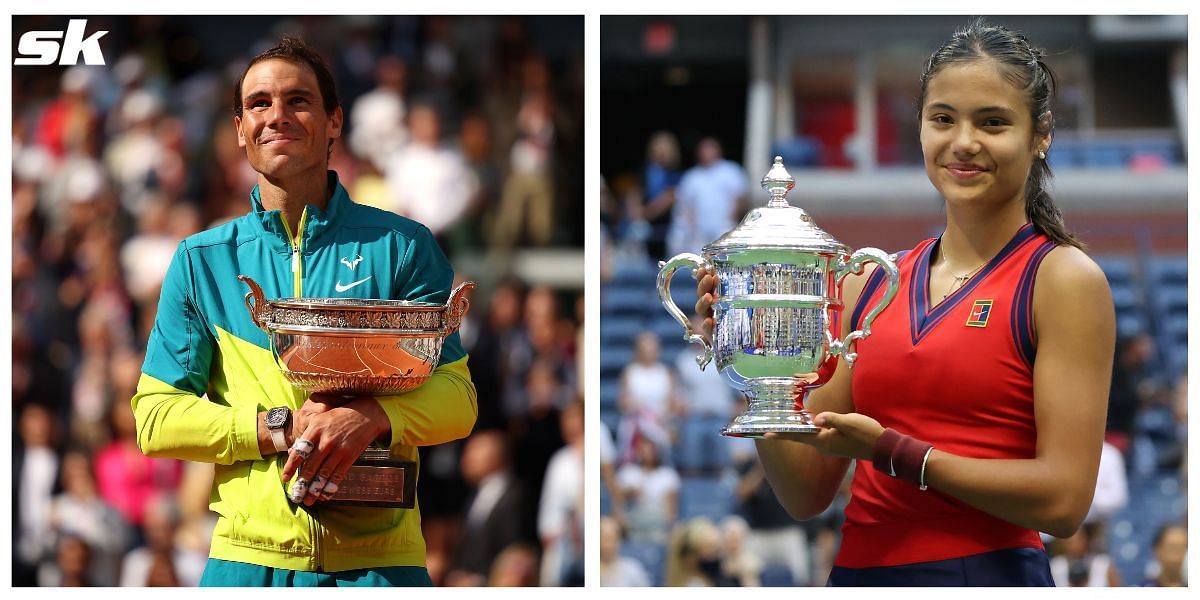 Nadal won the Australian Open and the French Open this year while Raducanu bagged the 2021 US Open
