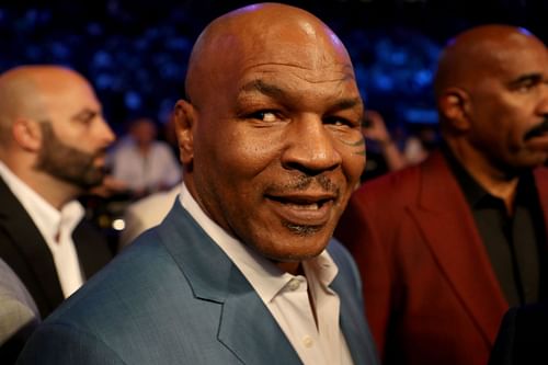 Mike Tyson at a Gervonta Davis fight.