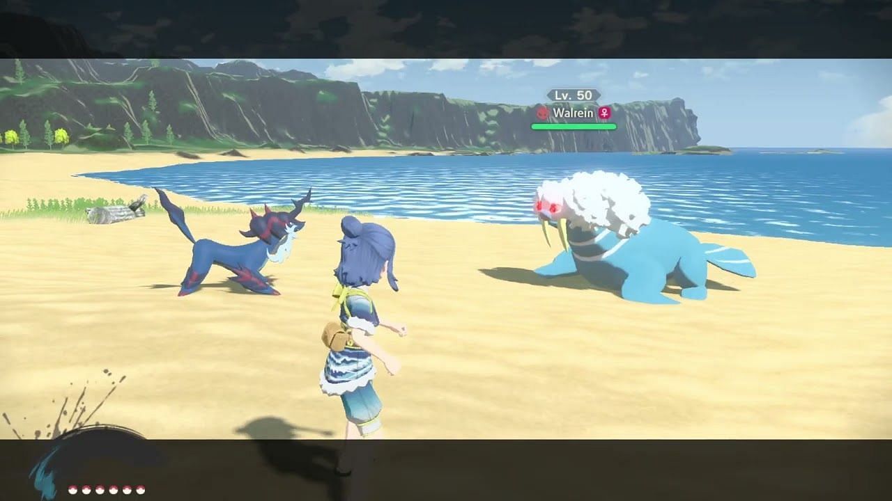 Trainers can also catch a Sealeo and evolve it into Walrein (Image via Game Freak)