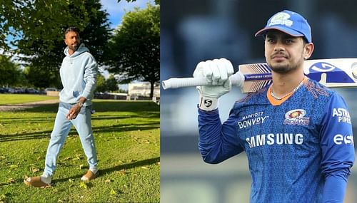 Hardik Pandya (left) and Ishan Kishan.