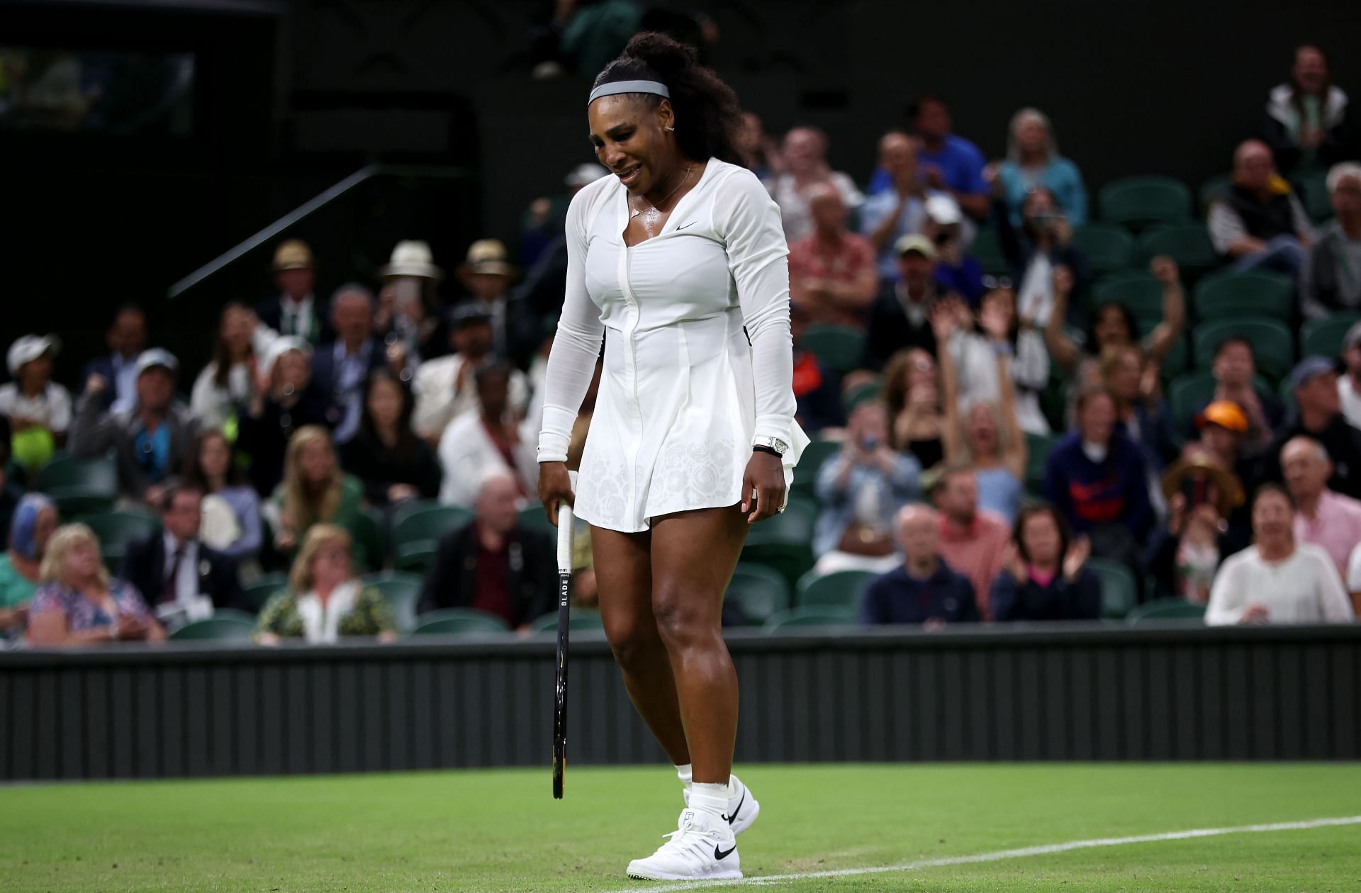 Serena Williams was beaten by Harmony Tan