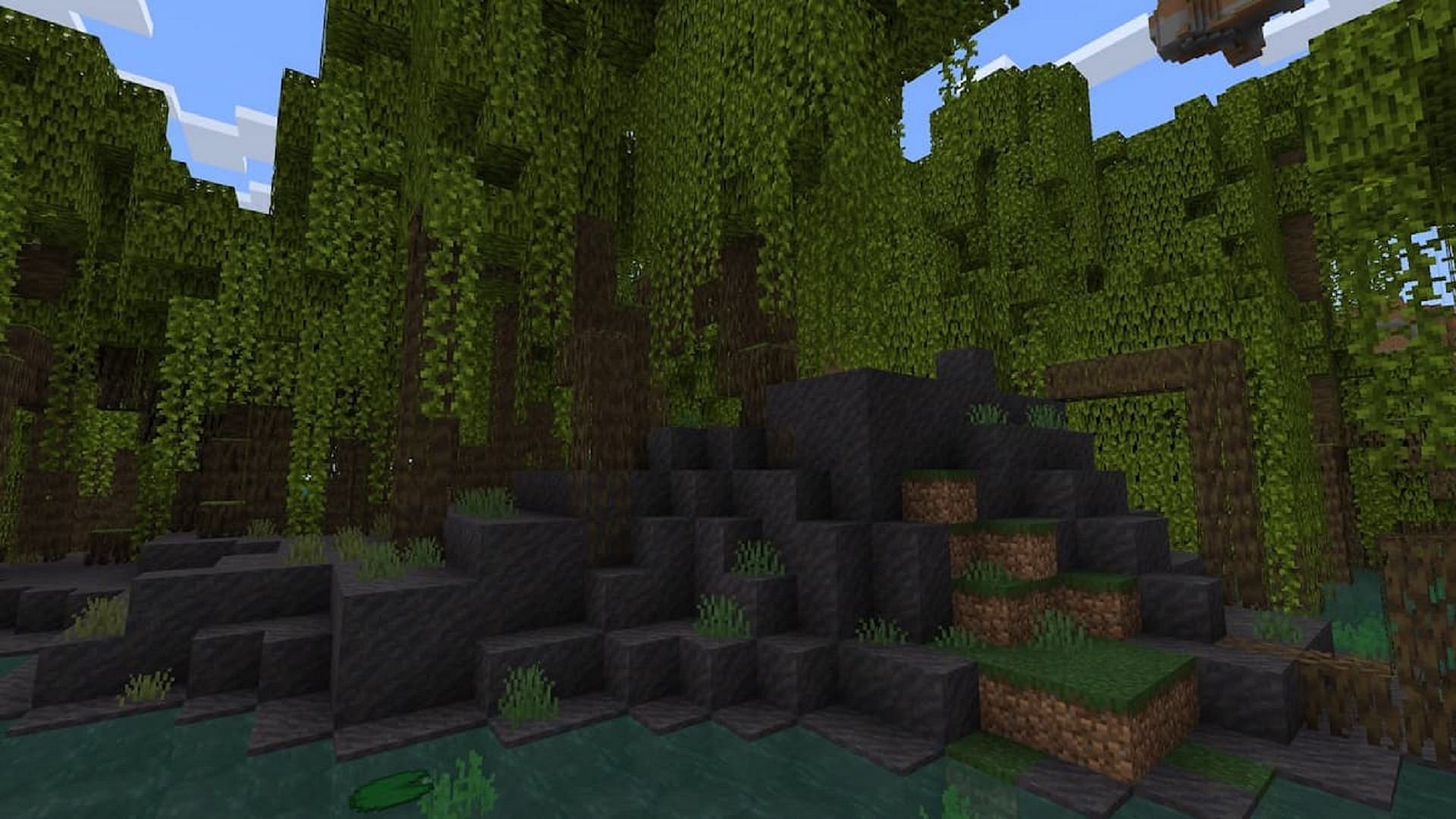 A mangrove swamp biome in Minecraft 1.19 (Image via Mojang)