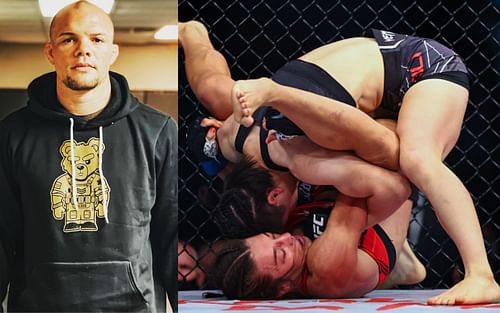 Anthony Smith (left), Zhang Weili vs. Joanna Jedrzejczyk (right) [Image courtesy @lionheartasmith on Instagram]