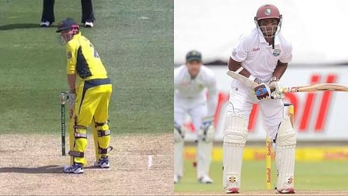 George Bailey (L) and Shivnarine Chanderpaul feature on this list of unique cricketers