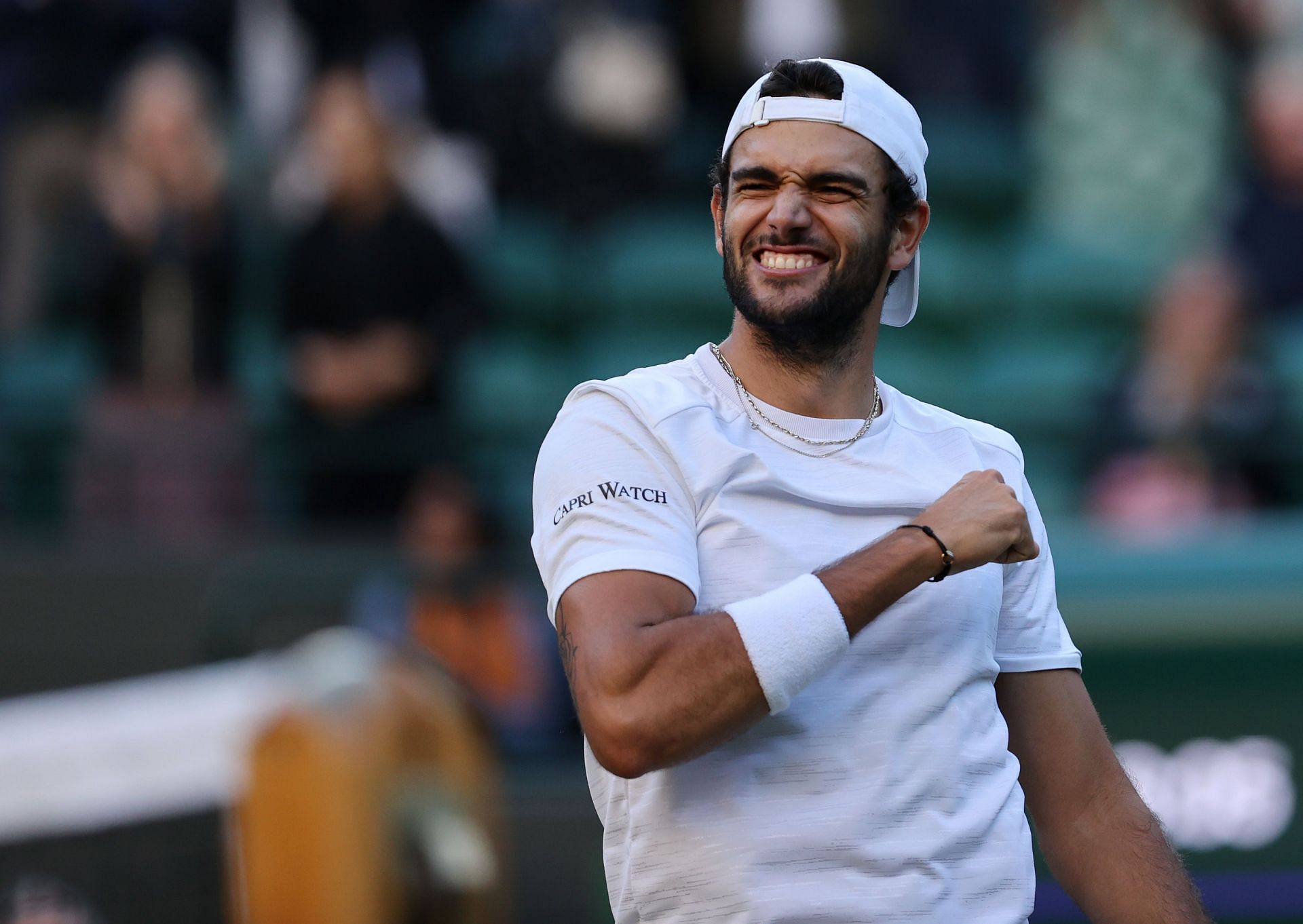 Matteo Berrettini at the 2021 Wimbledon Championships