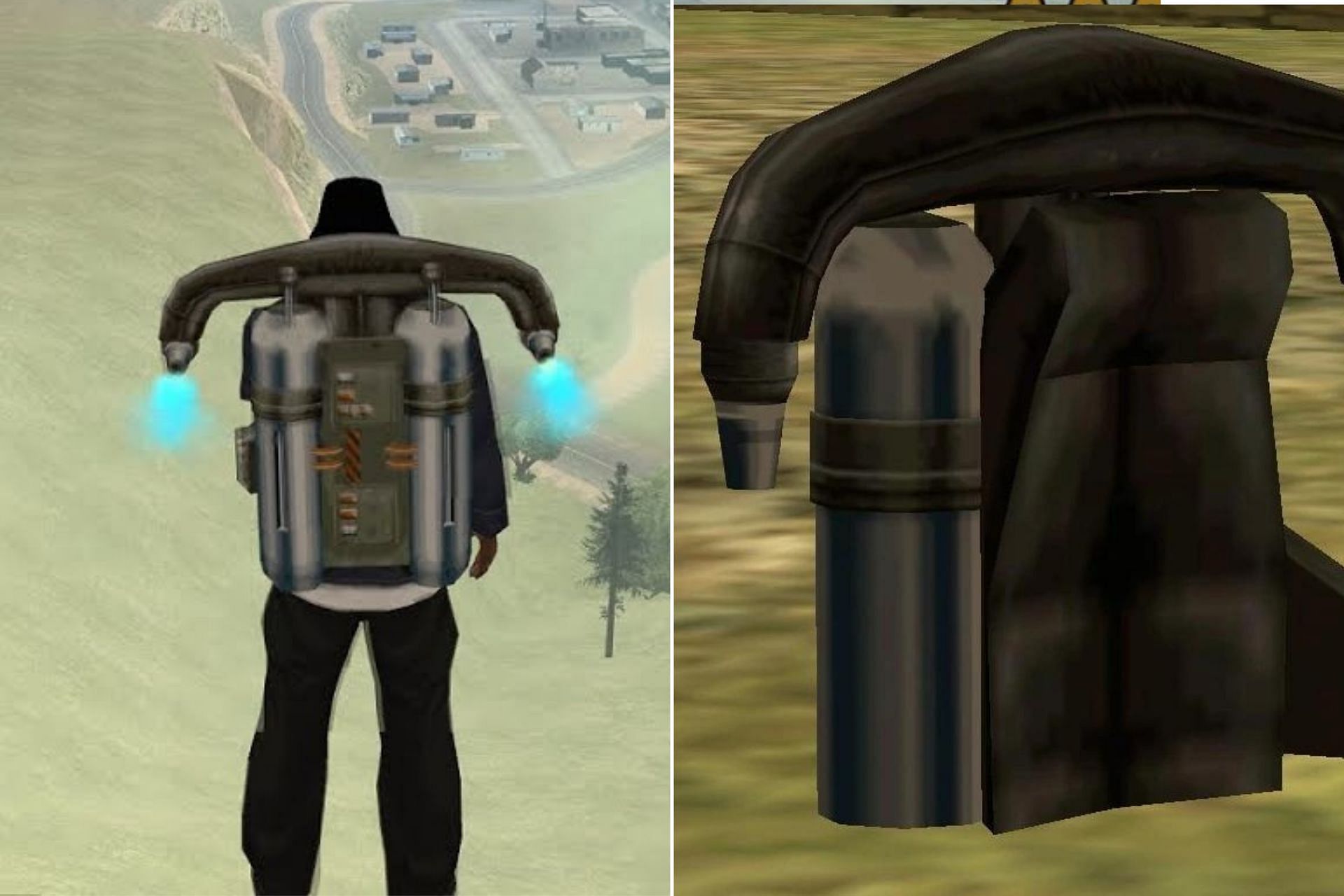 A jetpack can be very useful in GTA San Andreas (Image via Sportskeeda)