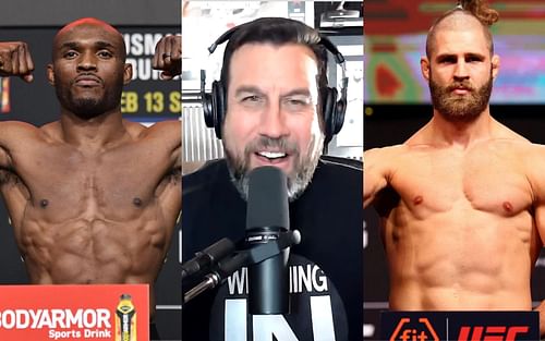 Kamaru Usman (left), John McCarthy (center) and Jiri Prochazka (right) [image via. Youtube/WeighingIn]