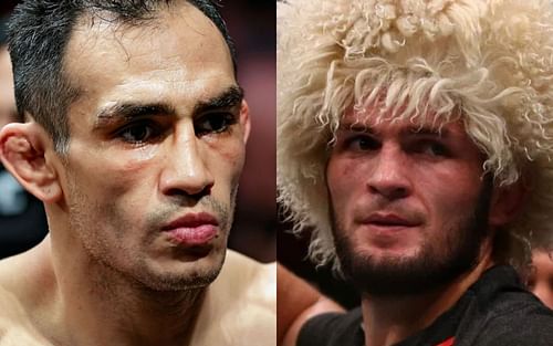 Tony Ferguson (left), Khabib Nurmagomedov (right)