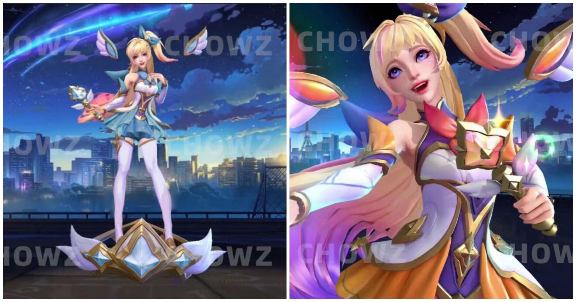 Leaked images of Star GuardianSeraphine, a League of Legends: Wild Rift exclusive (Image via chowZ)