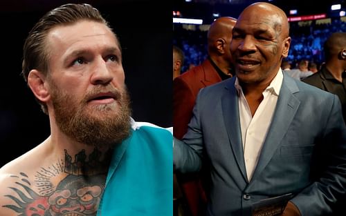 Conor McGregor (left); Mike Tyson (right)