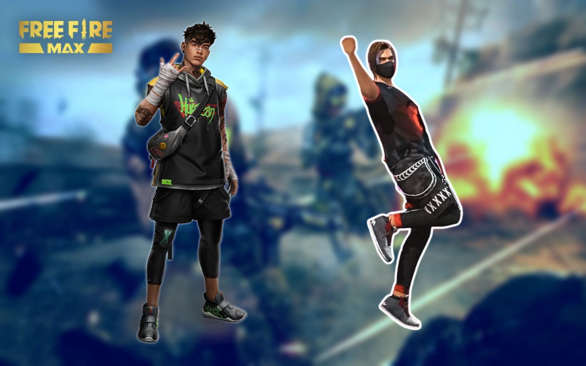 Characters and emotes can be obtained through the redeem codes in Free Fire MAX (Image via Sportskeeda)