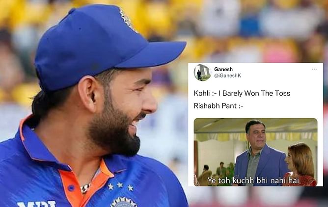 "Kuch nahi badla" - Twitterati react after Rishabh Pant loses fifth successive toss in India vs South Africa 2022 T20I series