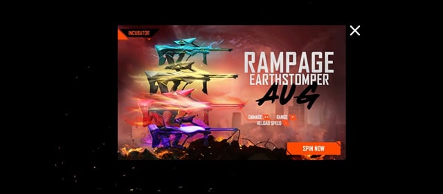 How to get new Mars Landcrusher AUG gun skin in Free Fire this week
