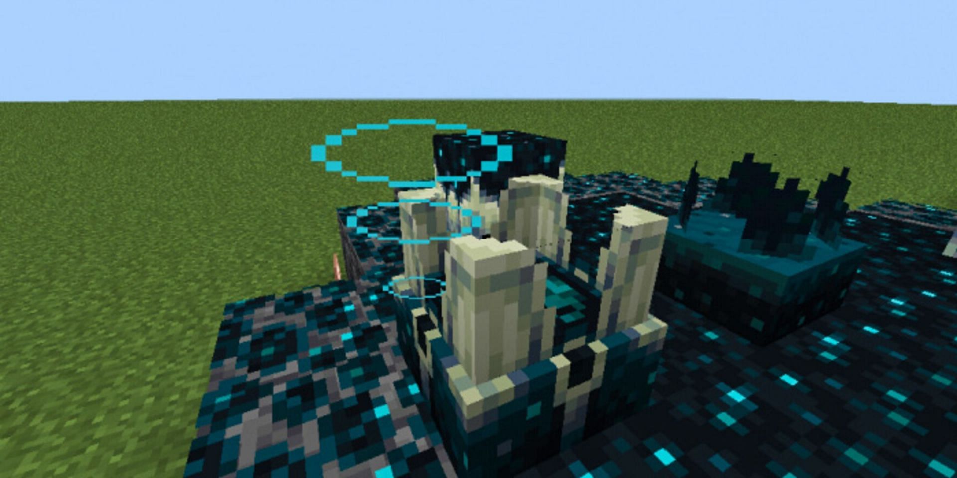 Sculk shriekers can summon the powerful Warden mob (Image via Mojang)