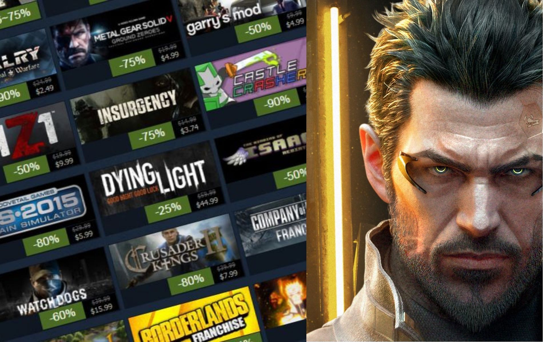 Which games are you buying? (Images via Valve/Square Enix)