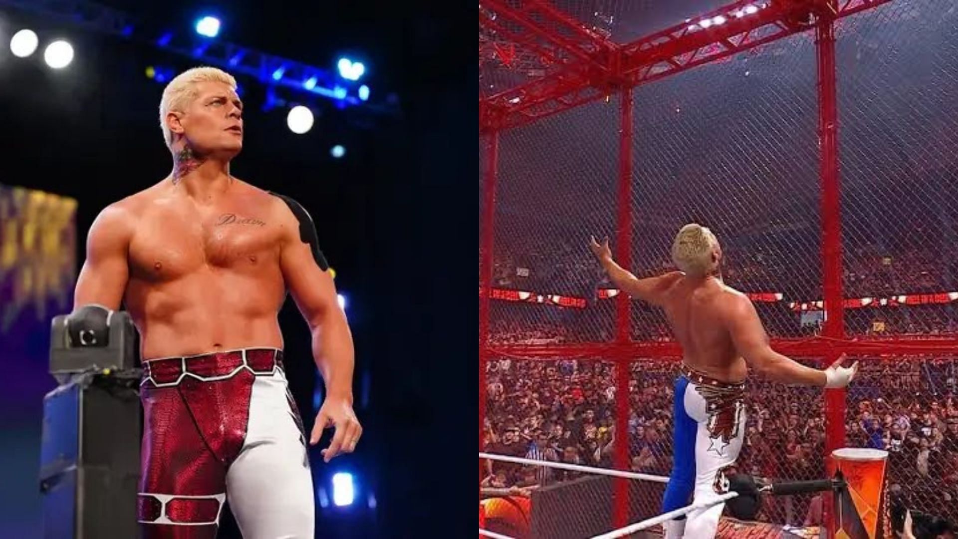 Cody Rhodes competed in a brutal match at Hell in a Cell